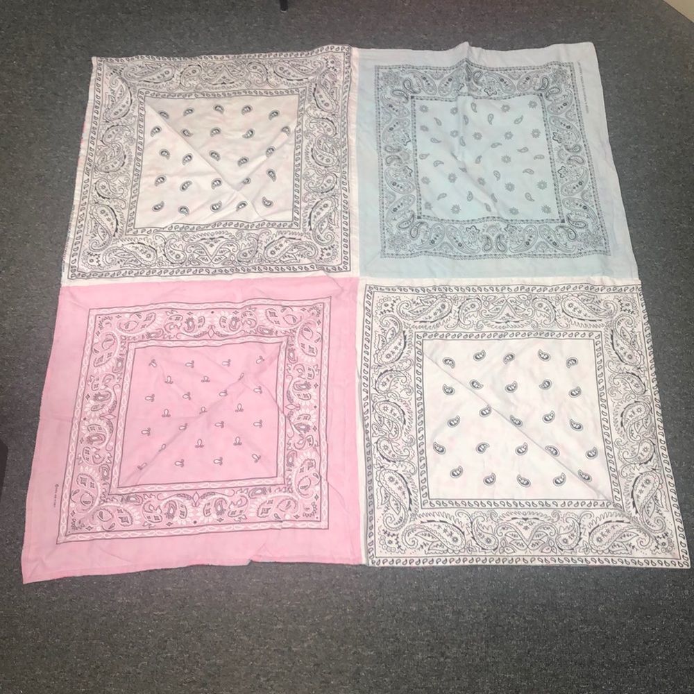 Small double sided blanket bandana and poodles